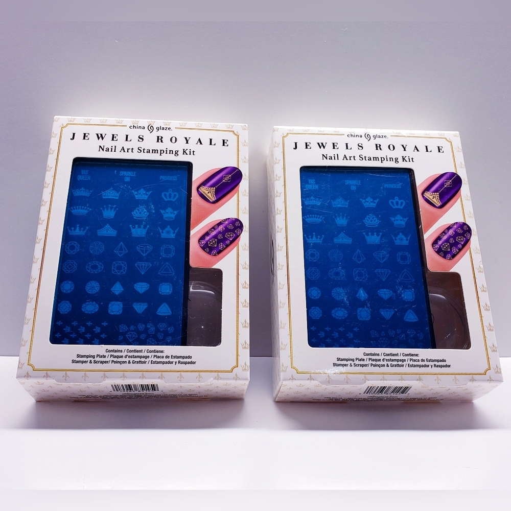 China Glaze Jewel Royale NAIL ART Stamping Kit (2 pack)